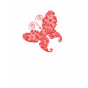 Red Butterfly T-Shirt by Noir_et_Blanc Red Butterfly T-Shirt