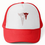 red caduceus medical gifts hats