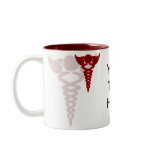 red caduceus medical gifts mugs
