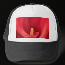 Red Cala Lily Tropical Flower Art - Multi hats