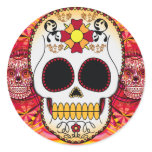 Red Calaveras Sticker