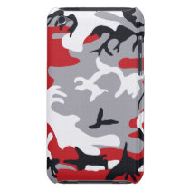 Red Camouflage Barely There™ iPod Touch Case casemate cases