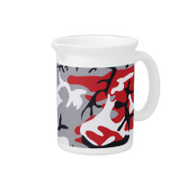 Red Camouflage Pitcher