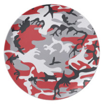 Red Camouflage Plate
