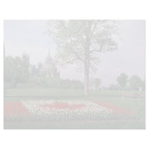 Red Canadian flag with tulips, Major's Hill Park, Custom Letterhead