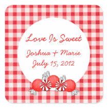 Red Candies Candy Buffet Sticker