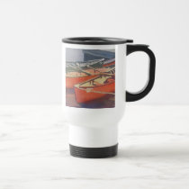 Red Canoes mugs by helensart Red Canoes mugs
