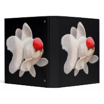 Red Cap Oranda Goldfish Binder by twopurringcats Red Cap Oranda Goldfish Binder