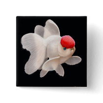 Red Cap Oranda Goldfish Pin