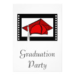 Red Cap Silver Tassel Custom Announcements