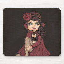 Red Cape Quantum Cutie Girl  Mousepad