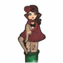 Red Cape Quantum Cutie Girl photo sculptures by Quantum_Art_Nerd Red Cape Quantum Cutie Girl photo sculptures