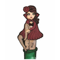 Red Cape Quantum Cutie Girl T Shirt by Quantum_Art_Nerd Red Cape Quantum Cutie Girl T Shirt