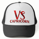 Red Capricorn Horoscope Symbol hats by sun_signs Red Capricorn Horoscope Symbol hats