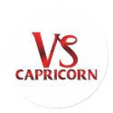 Red Capricorn Horoscope Symbol stickers by sun_signs Red Capricorn Horoscope Symbol stickers