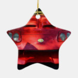Red Car In Dappled Sunshine Christmas Tree Ornaments
