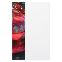 Red Car Smiling Stationery