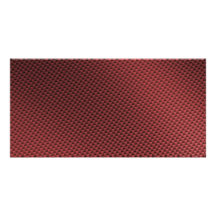 Red Carbon Fiber Patterned Personalized Photo Card
