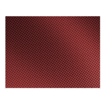 Red Carbon Fiber Patterned Post Cards