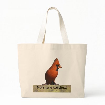 Red Cardinal 2 Bag by naturegirl7