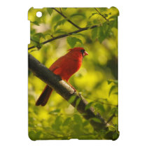 Red Cardinal Bird iPad Mini Case by Lois Bryan ipad mini cases