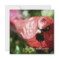 Red Cardinal · Christmas Party Invitation by SabineStGreetings Red Cardinal · Christmas Party Invitation