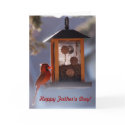 Red Cardinal Father's Day Card