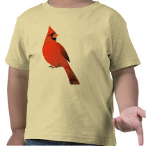 Red Cardinal Male Bird Tees