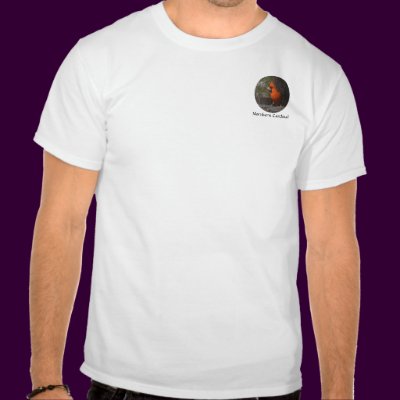 Red Cardinal T-Shirt by naturegirl7