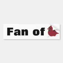 Red Cardinal Winter Snow Vector Bumper Stickers