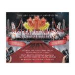 Red Carpet Birthday Invitation Personalized Flyer