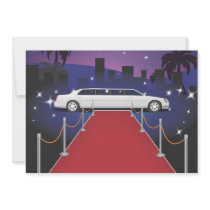 Red Carpet Celebrity Limo Custom Invitations