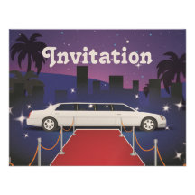Red Carpet Celebrity Limo Invitations