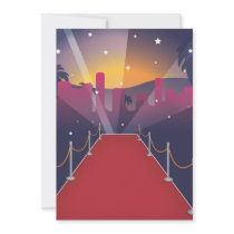 Red Carpet Celebrity Personalized Invitation