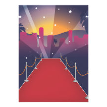 Red Carpet Celebrity Personalized Invitation