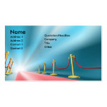 Red carpet entrance business card