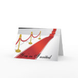 Red Carpet Invitation Card