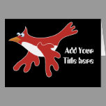 red cartoon bird cards