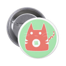 Red Cat Button