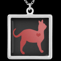 Red Cat Necklace necklaces