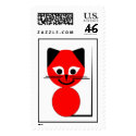 Red Cat postage by lonvig Red Cat postage