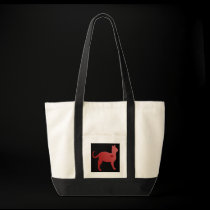 Red Cat Tote Bag bags
