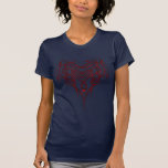 Red Celtic Heart Knot T Shirts