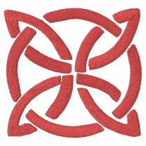 Red Celtic Irish Knotwork Design 3 Pattern Polo Shirt