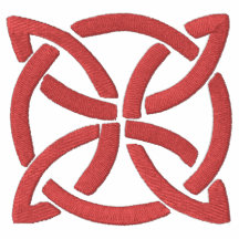 Red Celtic Irish Knotwork Design 3 Pattern Polo Shirt