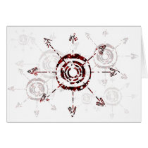 Red Chaos Greeting Card