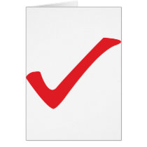 red check icon card