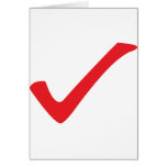 red check icon card