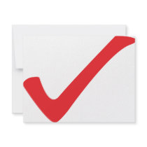 red check icon invitations