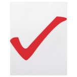 red check icon letterhead design